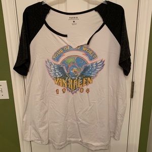Torrid Plus Size Vintage Style Van Halen T-shirt.
